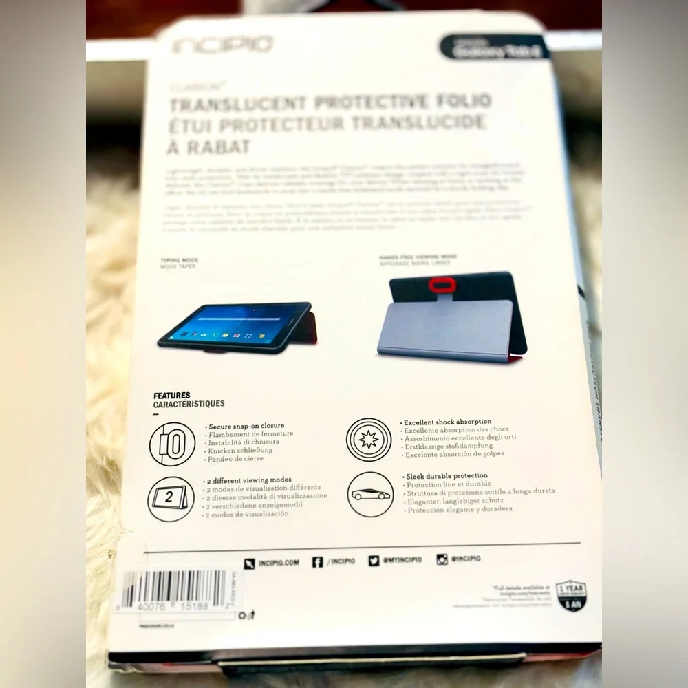 INCIPIO CLARION TRANSLUCENT PROTECTIVE FOLIO